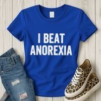 I Beat Survived Anorexia Awareness Survivor Gift Women's T-Shirt thumb 3