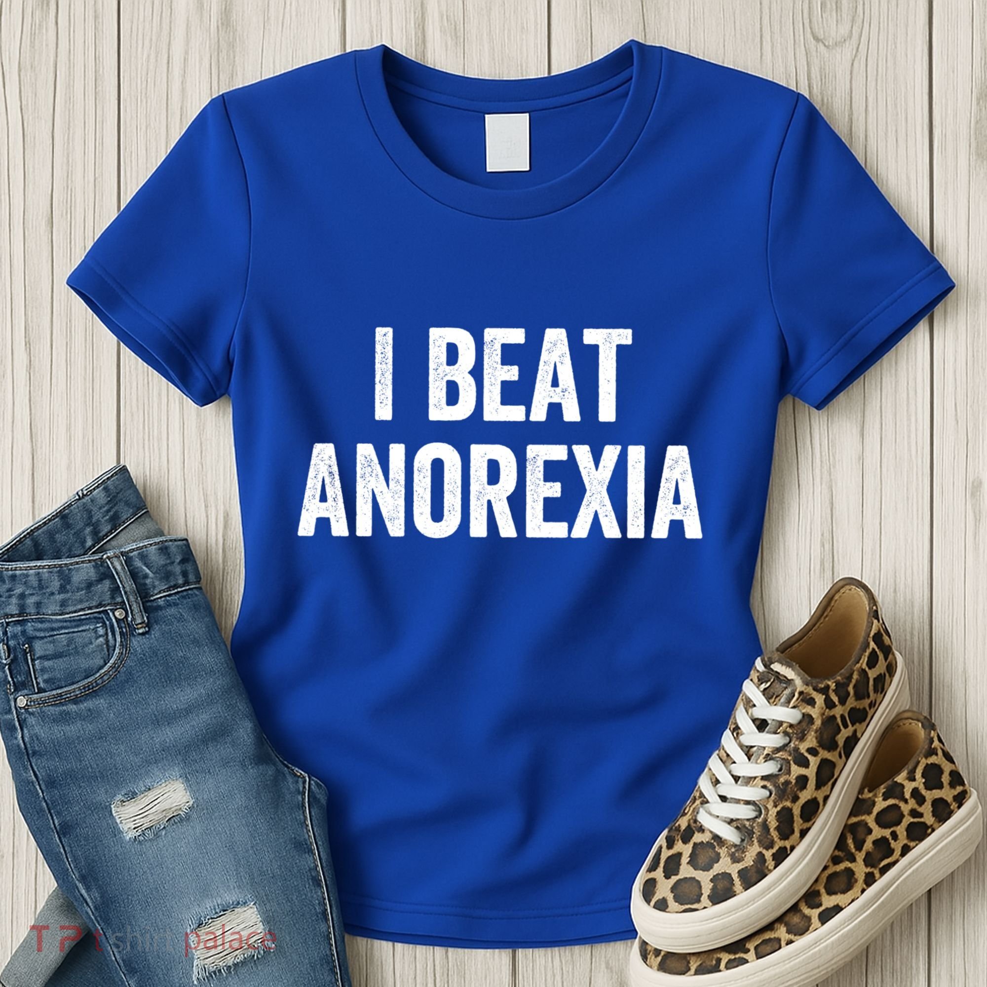 I Beat Survived Anorexia Awareness Survivor Gift Women's T-Shirt