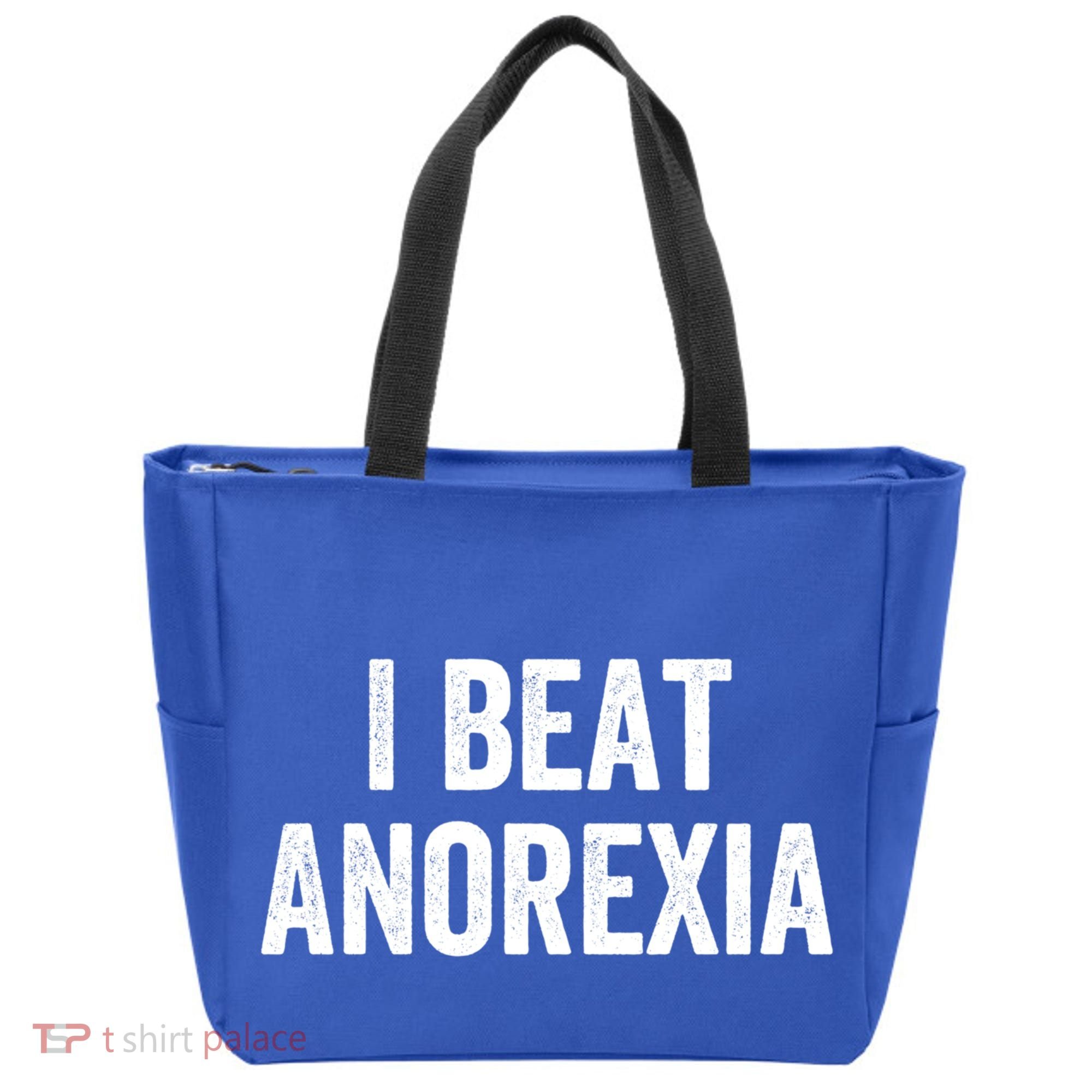 I Beat Survived Anorexia Awareness Survivor Gift Tote Bag