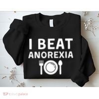 I Beat Survived Anorexia Awareness Survivor Sweatshirt thumb 2