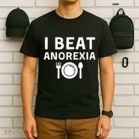 I Beat Survived Anorexia Awareness Survivor T-Shirt thumb 6