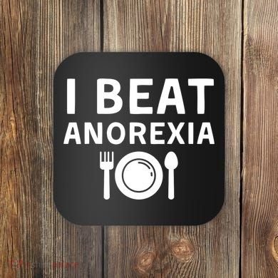 I Beat Survived Anorexia Awareness Survivor Coaster