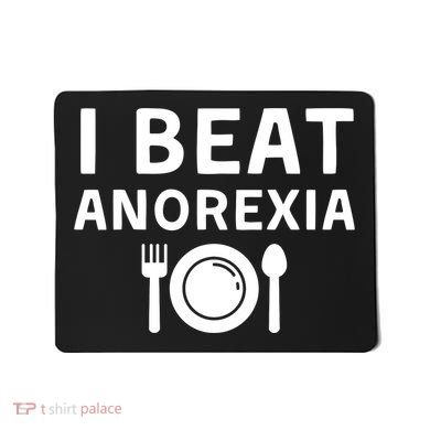 I Beat Survived Anorexia Awareness Survivor Mousepad