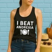 I Beat Survived Anorexia Awareness Survivor Women's Tank Top thumb 2