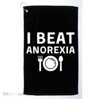 I Beat Survived Anorexia Awareness Survivor Golf Towel thumb 0
