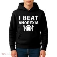I Beat Survived Anorexia Awareness Survivor Kids Hoodie thumb 4