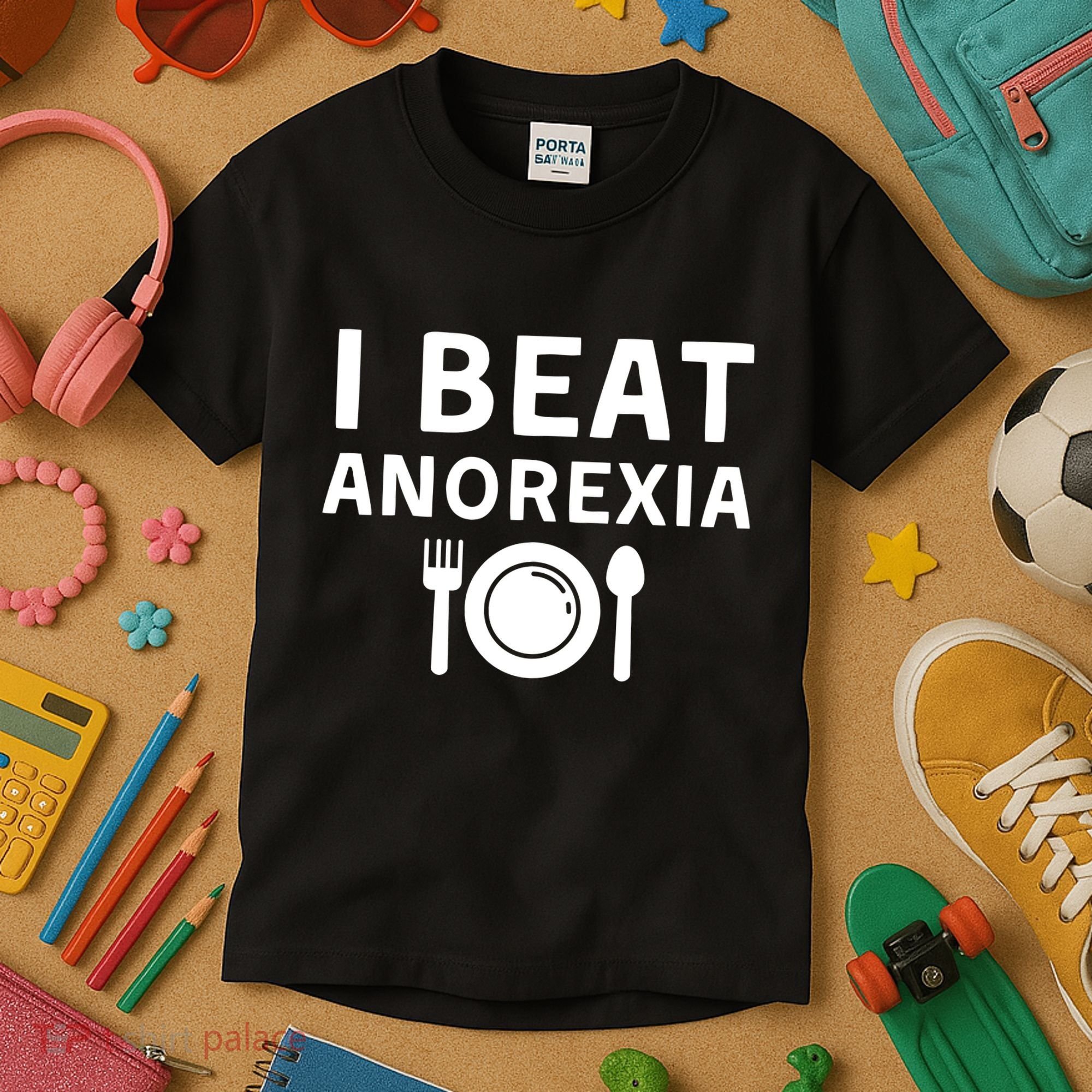 I Beat Survived Anorexia Awareness Survivor Kids T-Shirt
