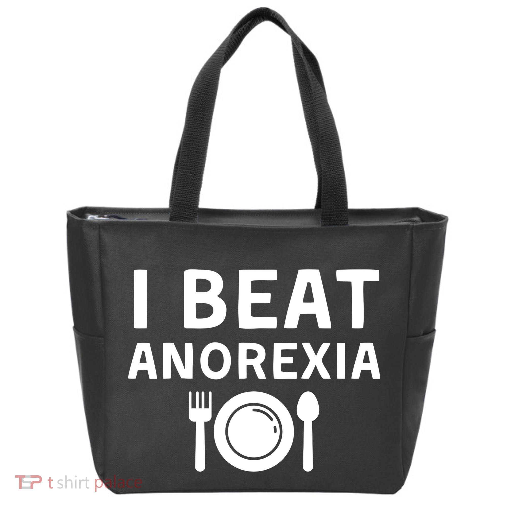 I Beat Survived Anorexia Awareness Survivor Tote Bag