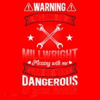 I Belong To A Millwright Wife Of A Millwright Gift Santa Hat thumb 1