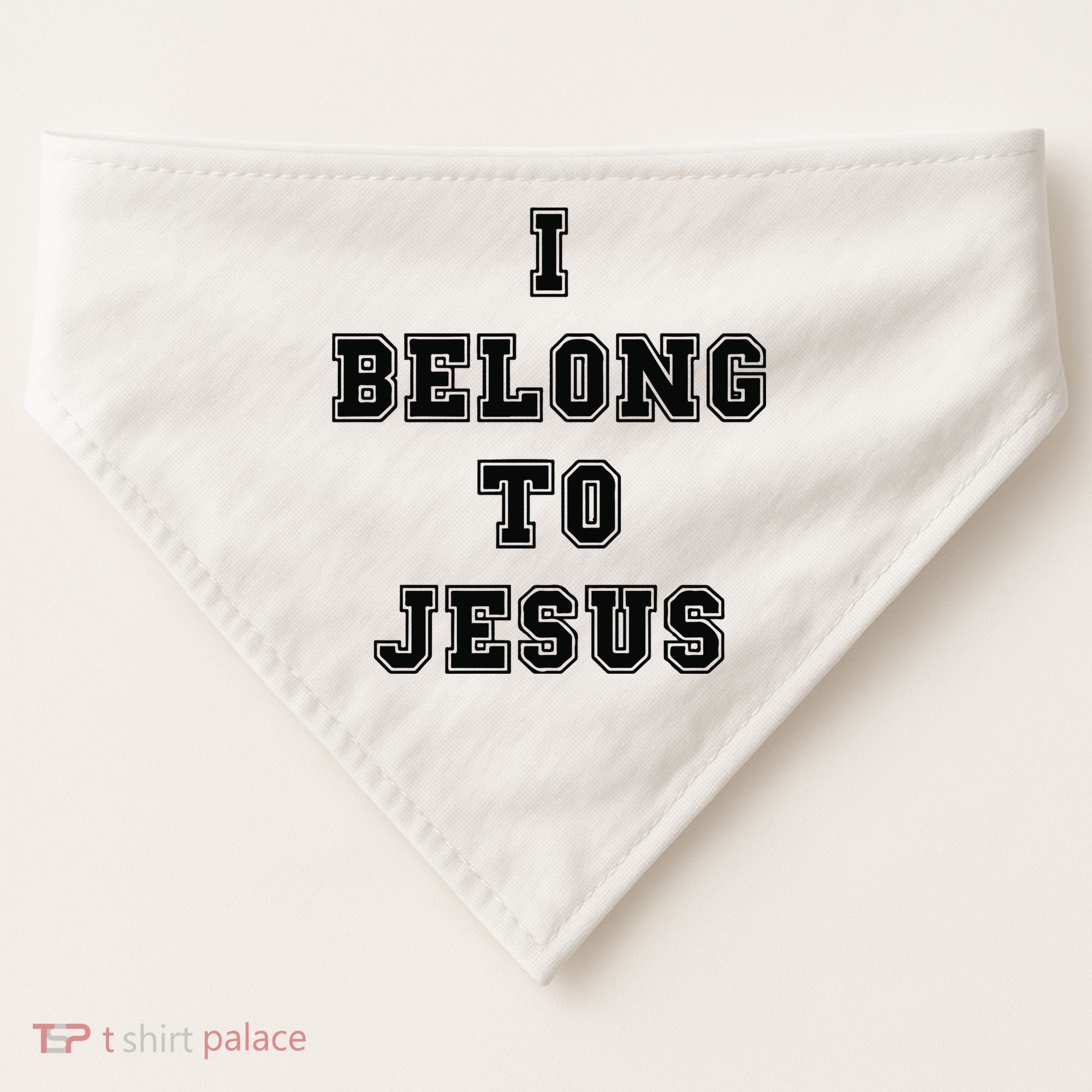 I Belong To Jesus Religious Christian USA-Made Doggie Bandana