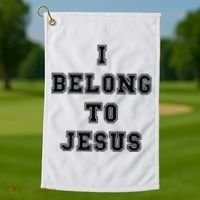 I Belong To Jesus Religious Christian Golf Towel thumb 1