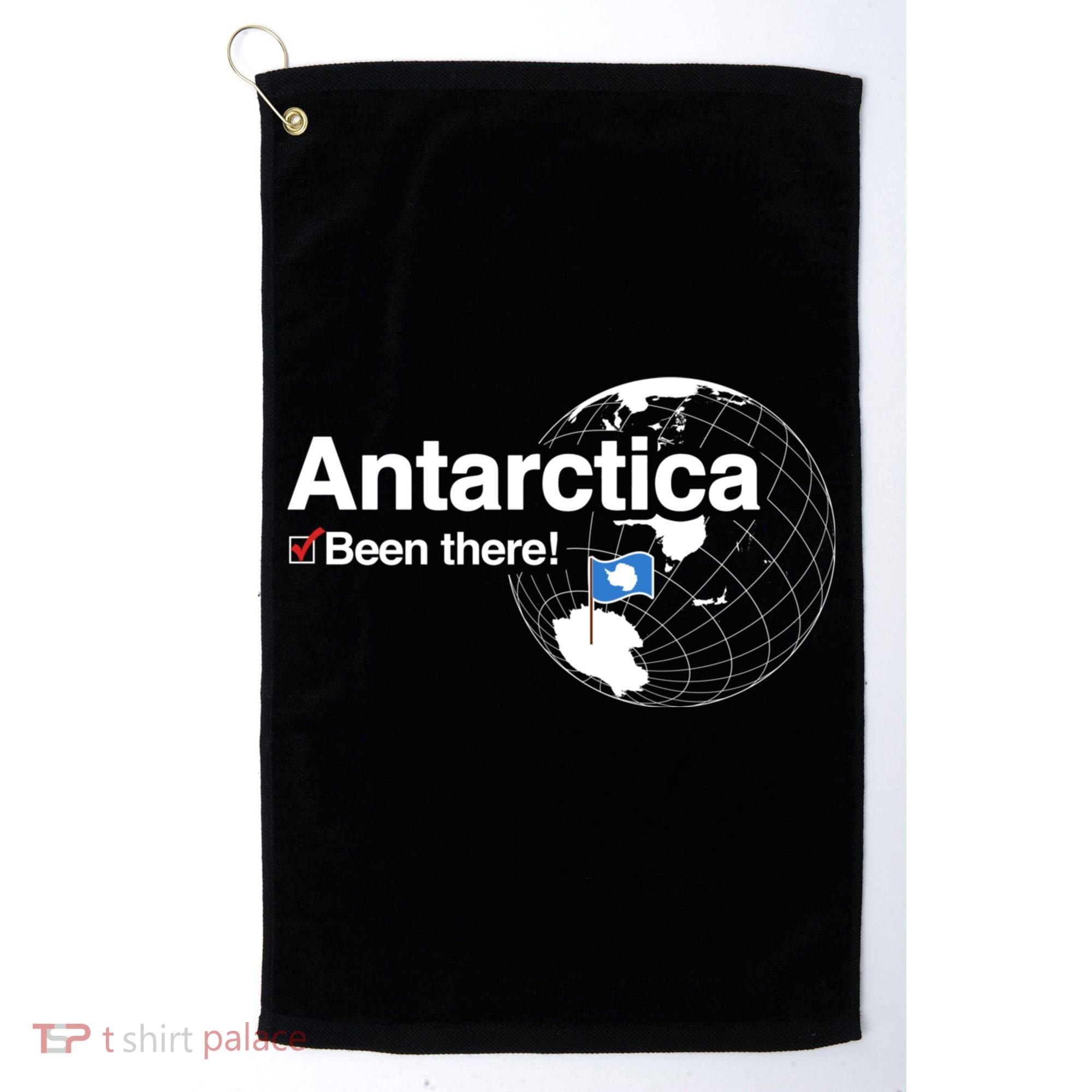 Ive Been There Flag Of Antarctica Golf Towel