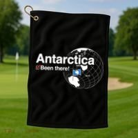 Ive Been There Flag Of Antarctica Golf Towel thumb 1
