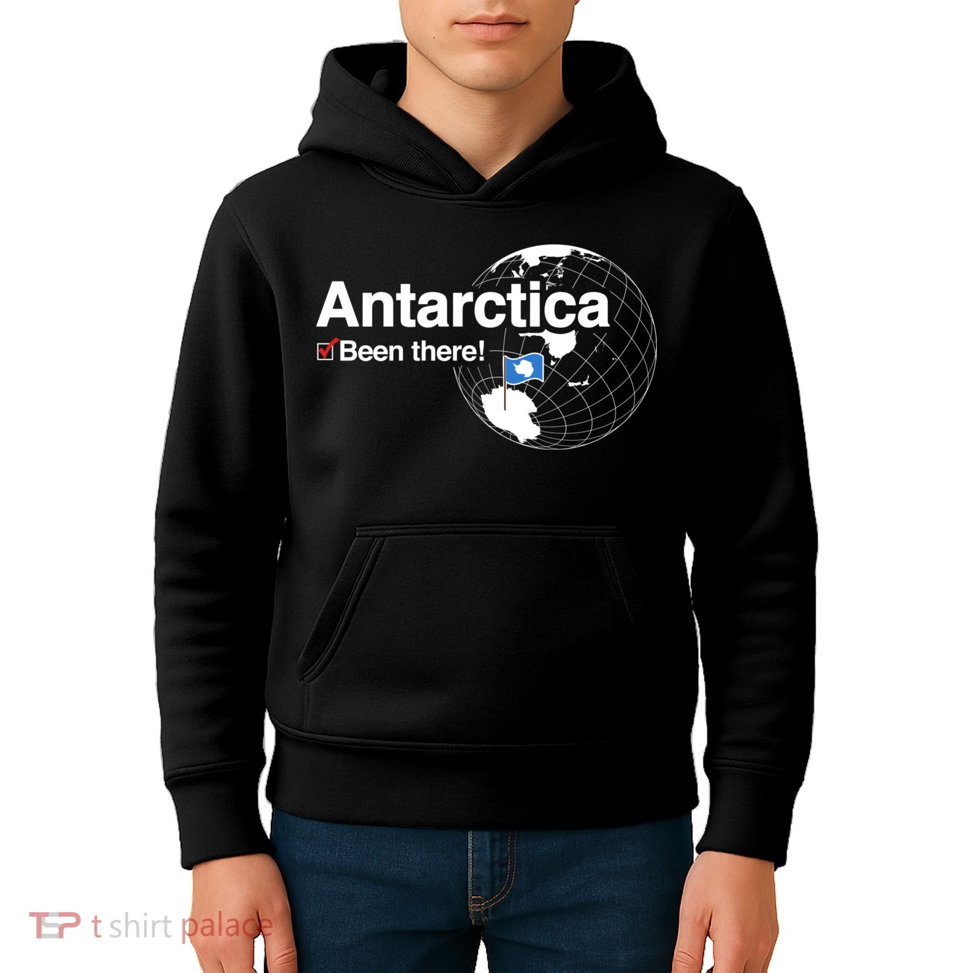 Ive Been There Flag Of Antarctica Kids Hoodie