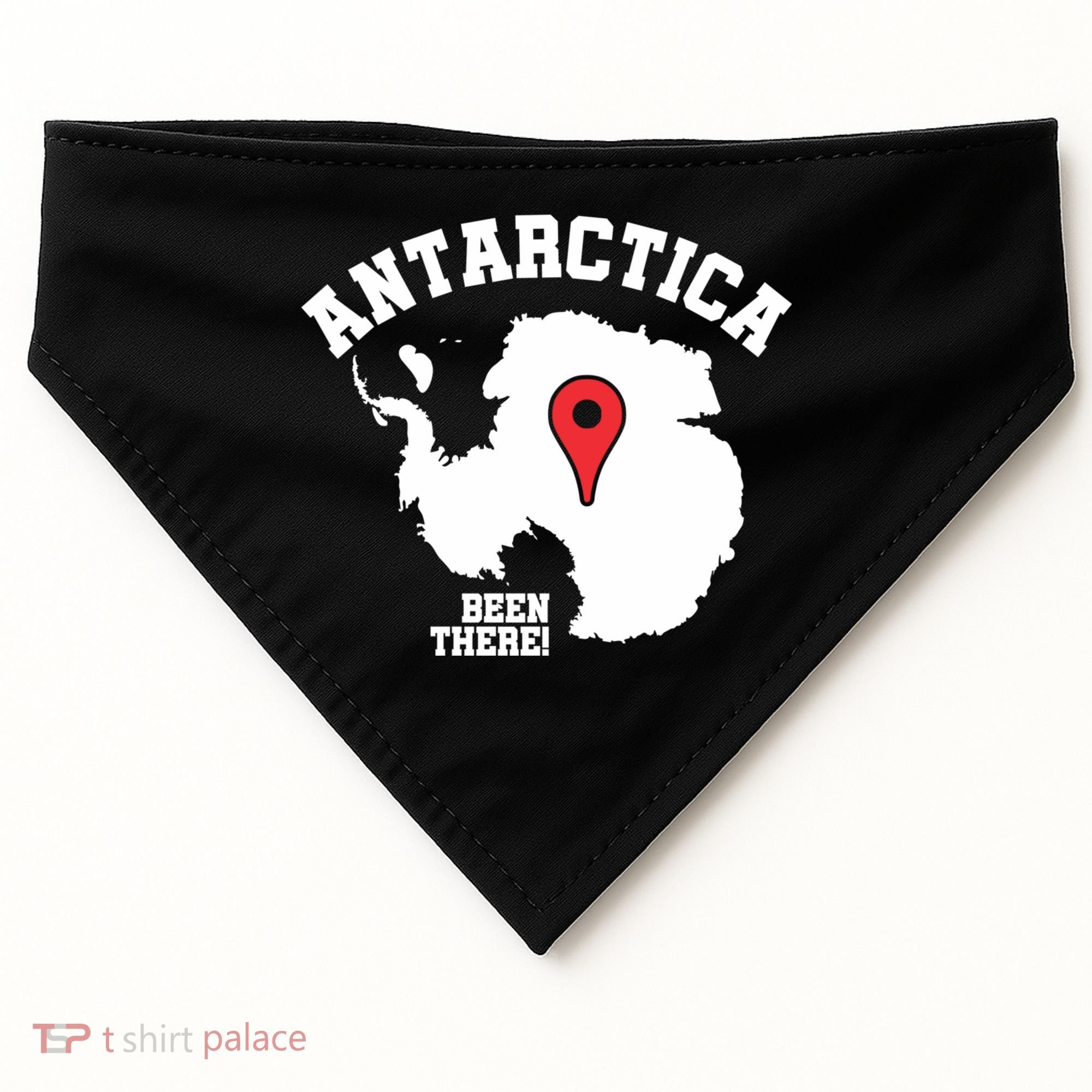Ive Been There Flag Of Antarctica USA-Made Doggie Bandana