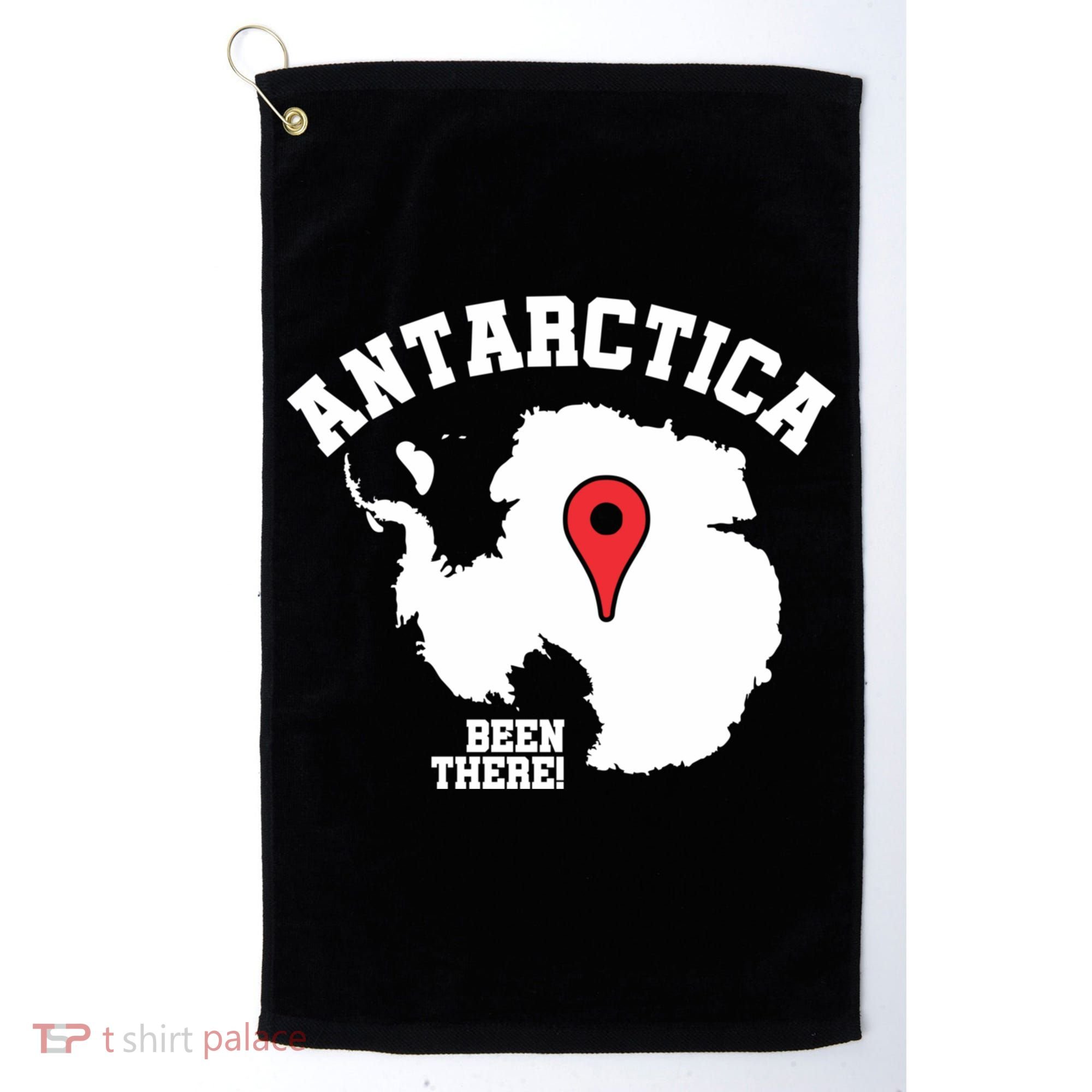 Ive Been There Flag Of Antarctica Golf Towel