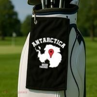 Ive Been There Flag Of Antarctica Golf Towel thumb 2