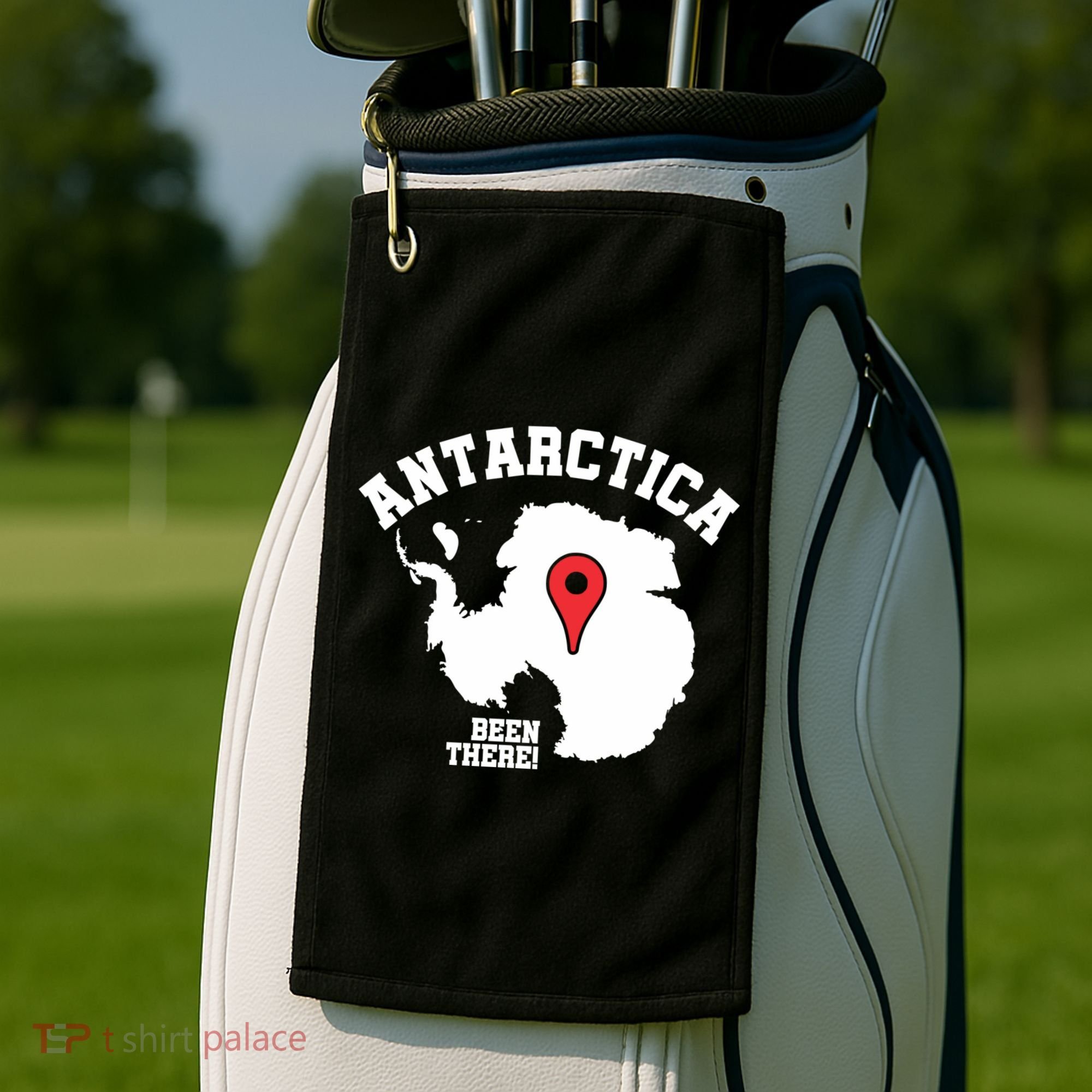 Ive Been There Flag Of Antarctica Golf Towel