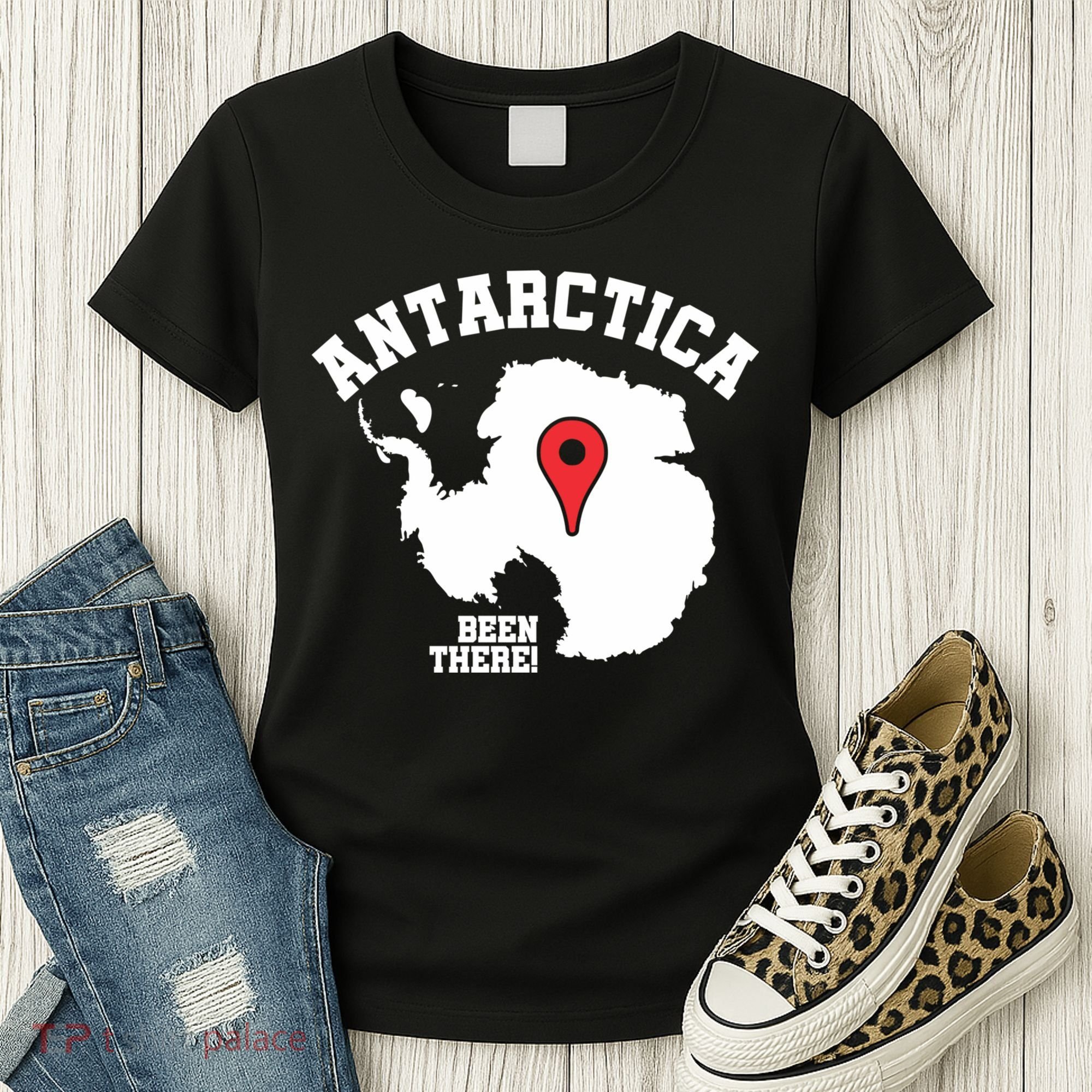 Ive Been There Flag Of Antarctica Women's T-Shirt