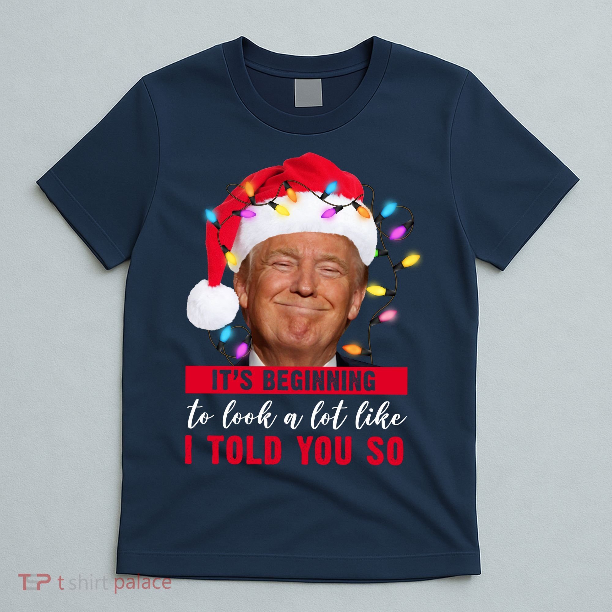 It's Beginning To Look A Lot Like I Told You So Funny Donald Trump Christmas T-Shirt