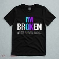 Im Broken Teal & Purple Ribbon Suicide Prevention Awareness T-Shirt thumb 5