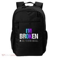 Im Broken Teal & Purple Ribbon Suicide Prevention Awareness Backpack thumb 0