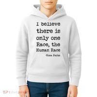 I Believe There Is Only One Race, The Human Race Kids Hoodie thumb 4