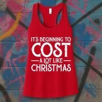 It's Beginning To Cost A Lot Like Christmas Funny Women's Tank Top thumb 3
