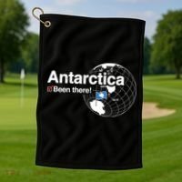 I've Been There Antarctica Funny Gift Golf Towel thumb 1