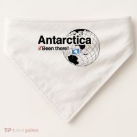 I've Been There Antarctica Travel Gift USA-Made Doggie Bandana thumb 0
