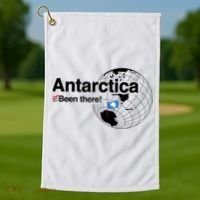 I've Been There Antarctica Travel Gift Golf Towel thumb 1