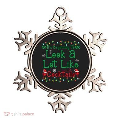 It's Beginning To Look A Lot Like Cocktails Funny Christmas Ornament