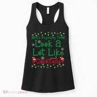 It's Beginning To Look A Lot Like Cocktails Funny Christmas Women's Tank Top thumb 0