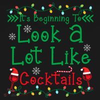 It's Beginning To Look A Lot Like Cocktails Funny Christmas Women's Tank Top thumb 5