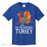 Im Birthday Turkey Funny Happy Thanksgiving Kids T-Shirt thumb 0