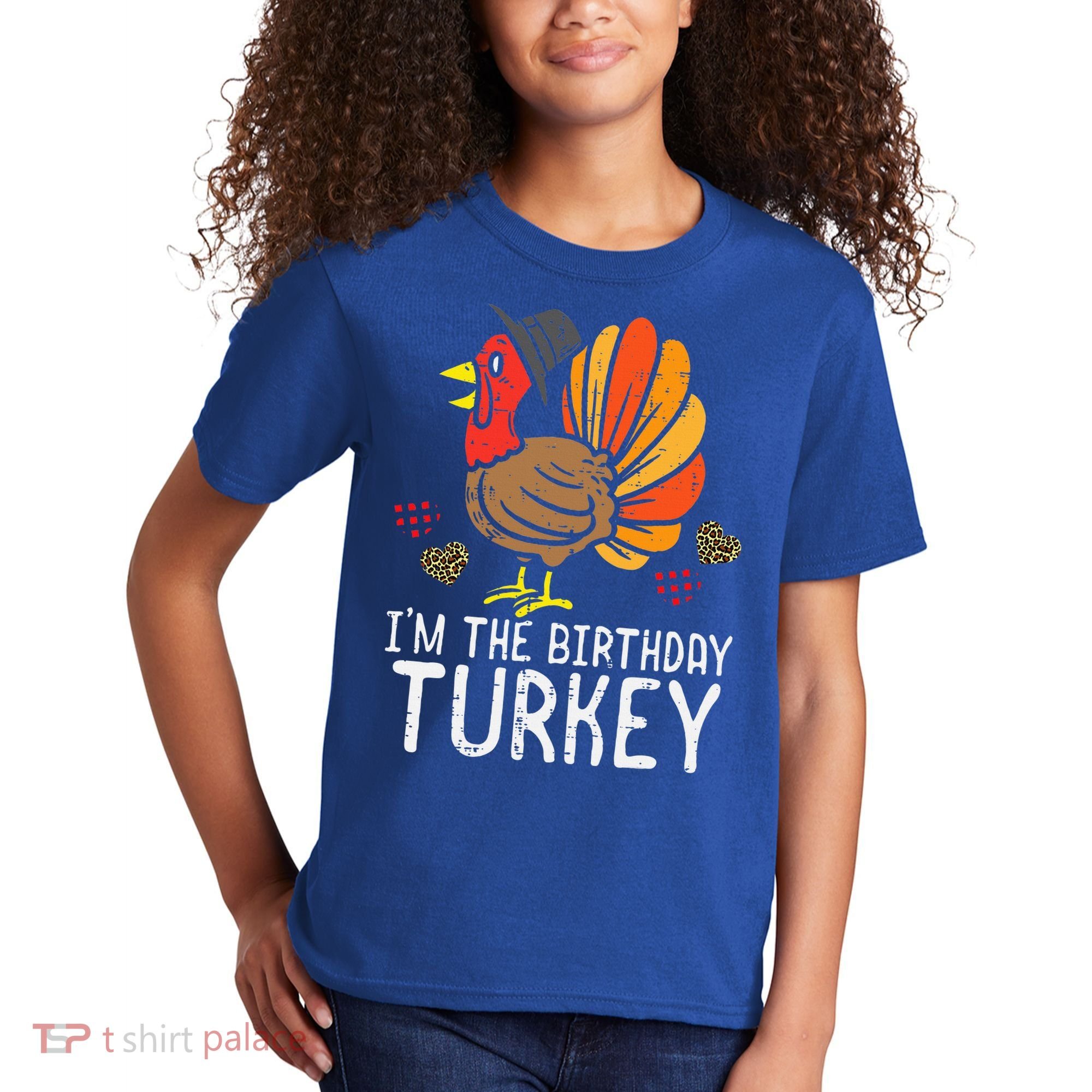 Im Birthday Turkey Funny Happy Thanksgiving Kids T-Shirt