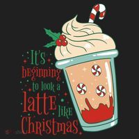 It's Beginning To Look A Latte Like Christmas Women's Sweatshirt thumb 2