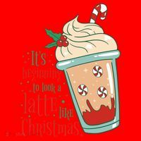It's Beginning To Look A Latte Like Christmas Santa Hat thumb 1