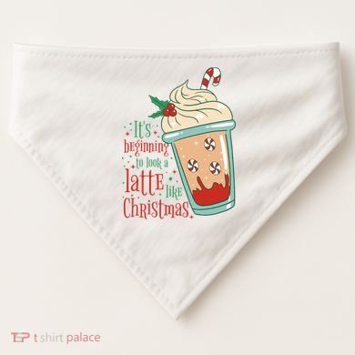 It's Beginning To Look A Latte Like Christmas USA-Made Doggie Bandana
