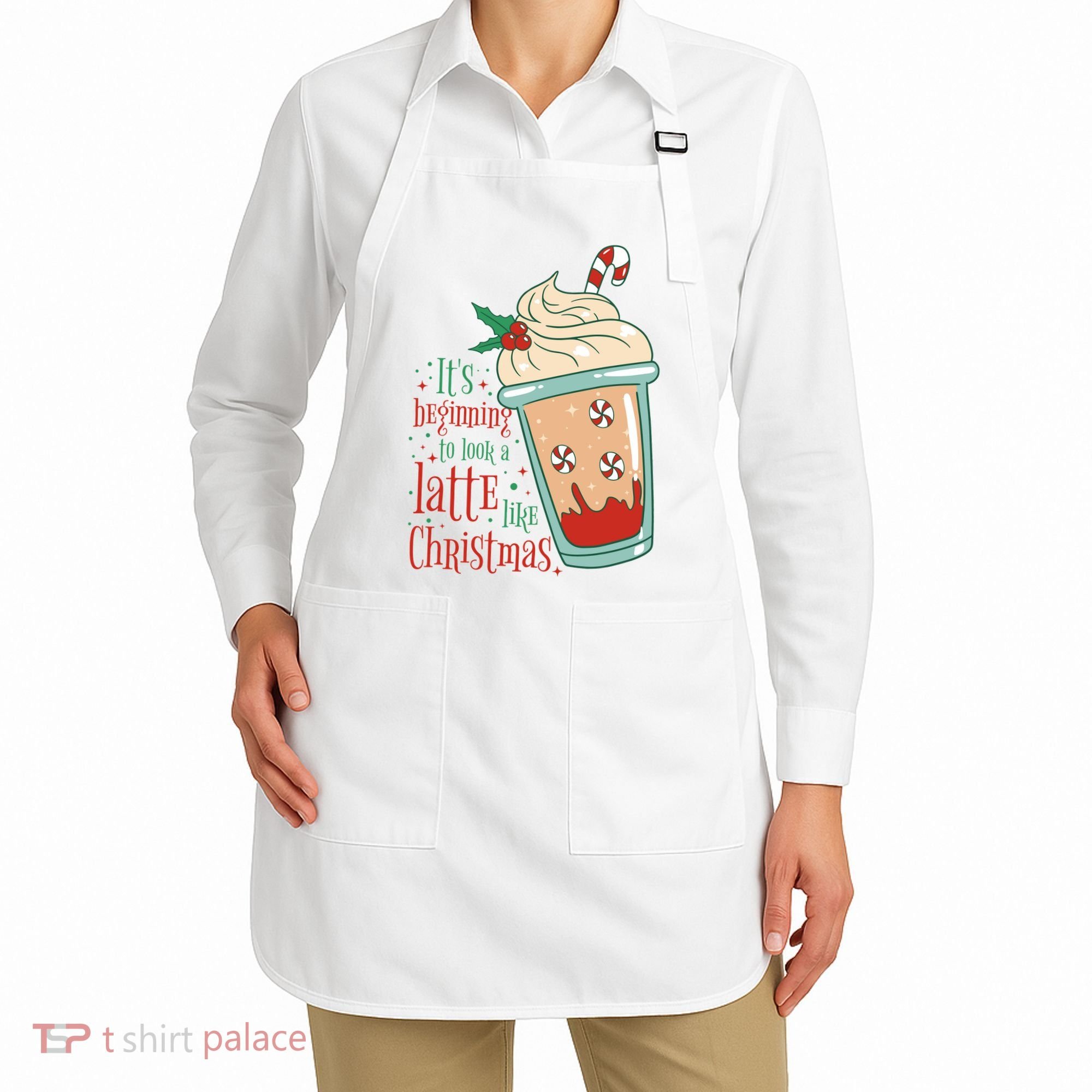 It's Beginning To Look A Latte Like Christmas Apron