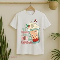 It's Beginning To Look A Latte Like Christmas T-Shirt thumb 2