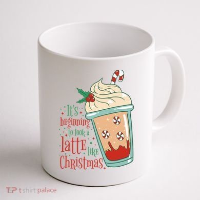 It's Beginning To Look A Latte Like Christmas Coffee Mug back
