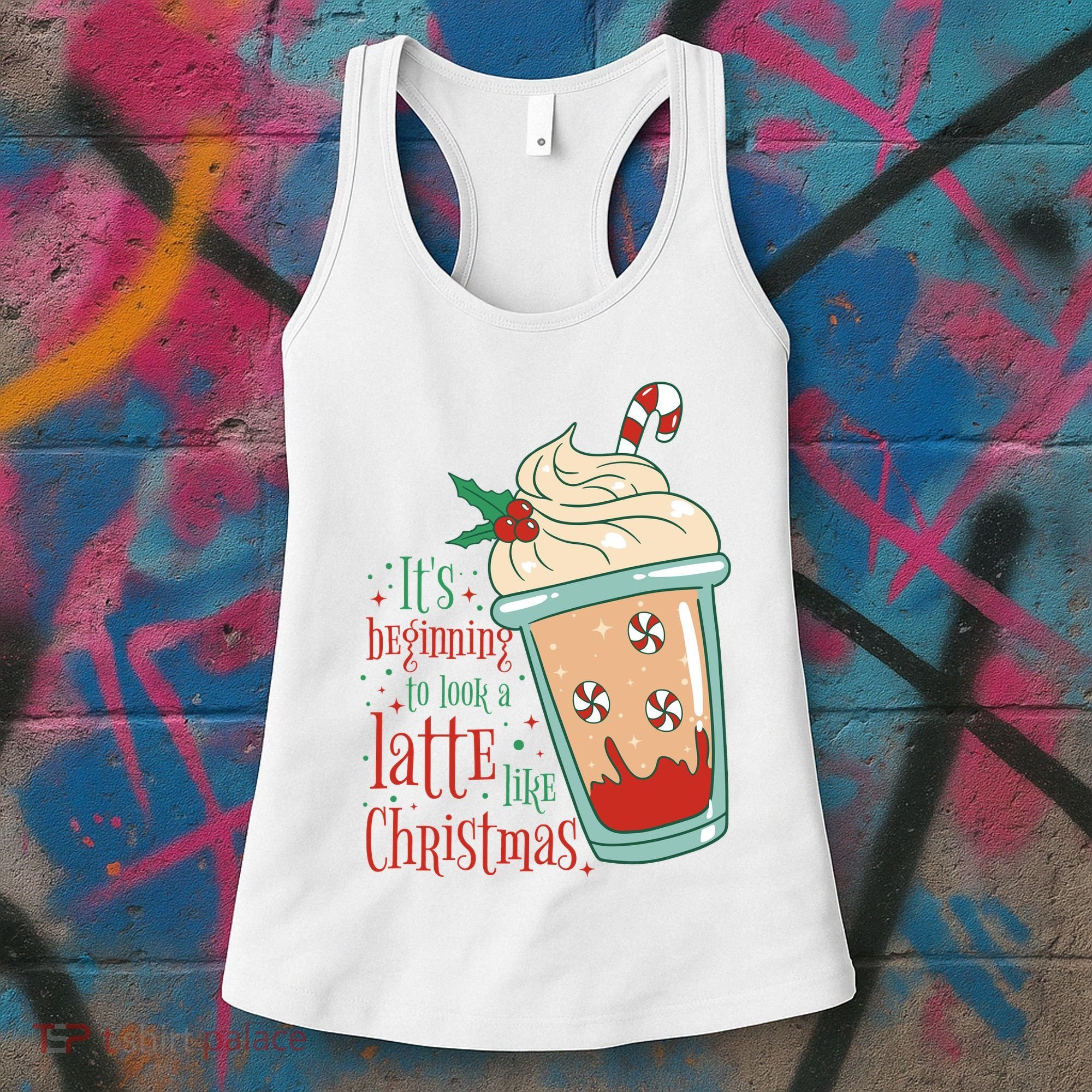 It's Beginning To Look A Latte Like Christmas Women's Tank Top