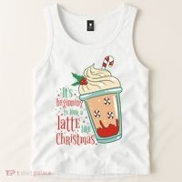 It's Beginning To Look A Latte Like Christmas Tank Top thumb 2
