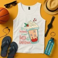 It's Beginning To Look A Latte Like Christmas Tank Top thumb 4