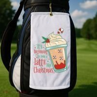 It's Beginning To Look A Latte Like Christmas Golf Towel thumb 2
