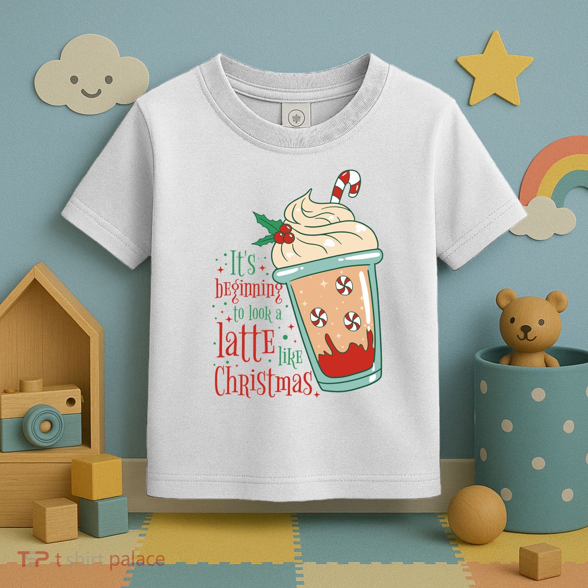 It's Beginning To Look A Latte Like Christmas Toddler T-Shirt