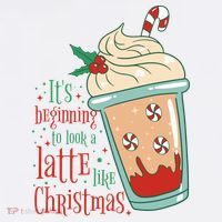 It's Beginning To Look A Latte Like Christmas Women's Long Sleeve Shirt thumb 2