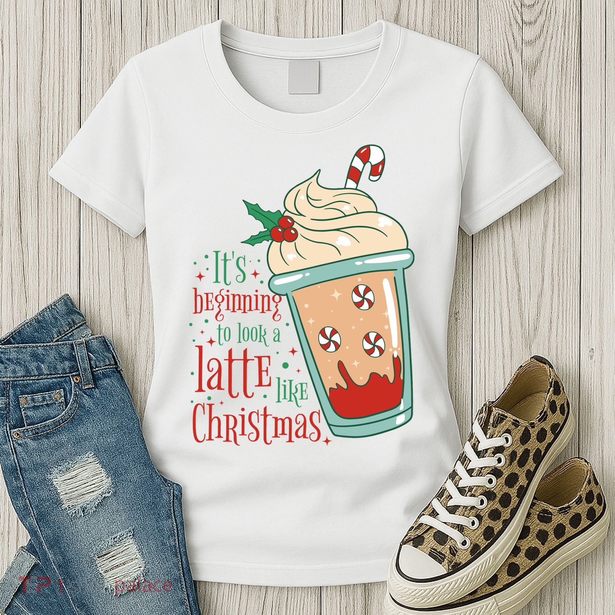 It's Beginning To Look A Latte Like Christmas Women's T-Shirt