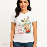 It's Beginning To Look A Latte Like Christmas Women's T-Shirt thumb 4